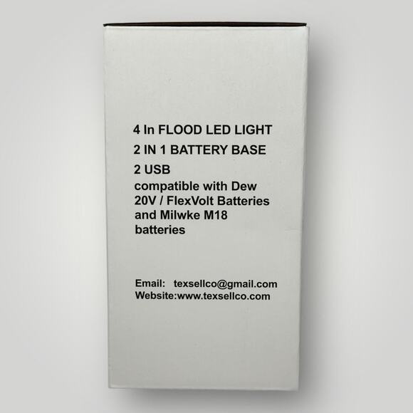 APEX 4in LED Flood Light for Milwaukee M18 & Dewalt 20Volt & FlexVolt - Picture 7 of 10